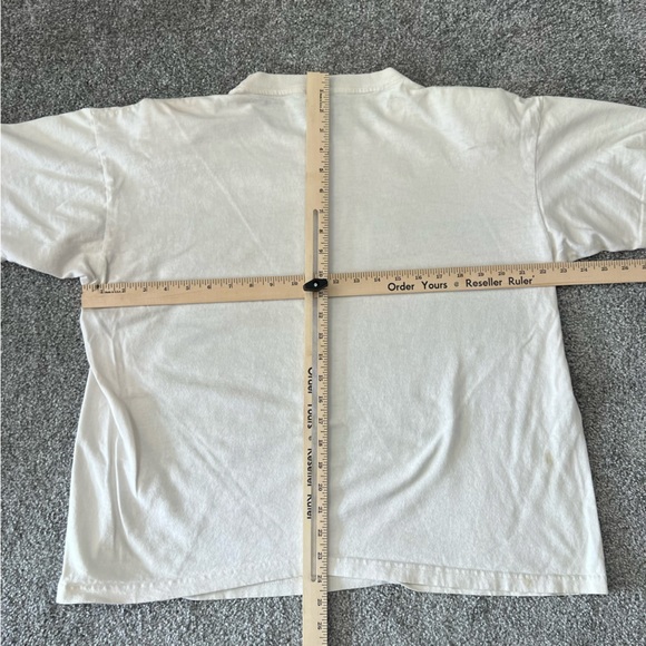 Vintage shirt womens medium oversized white country fair rustic country tree USA - Picture 9 of 11